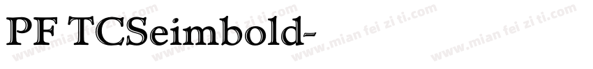 PF TCSeimbold字体转换